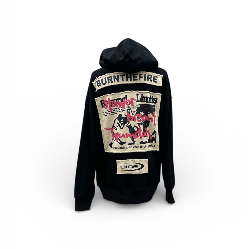 Black Graphic Hoodie